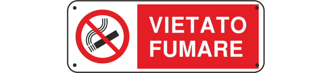 cartello vietato fumare